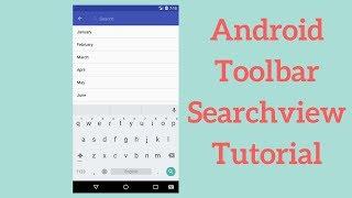 Android Toolbar Searchview Tutorial (Demo)