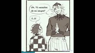 {Tanjiro Pide Sangre A Las Lunas Superiores Kny Fandub Doblaje MiniComic}#fandub #kny