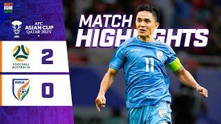 Match Highlights | AFC Asian Cup 2023 | Group stage | Australia 2-0 India