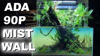 ADA 90P mist wall 'aqua paludarium' tank aquascaping @De Wase Aquarium & Vijverwinkel