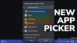 New App Picker in Windows 11 (How to Enable)