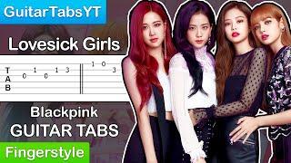 BLACKPINK - Lovesick Girls Guitar Tutorial [TABS] (Fingerstyle)