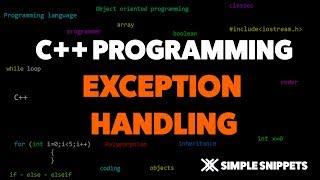 Exception Handling in C++ Programming