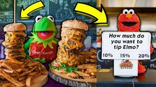 THE 10 POUND BURGER CHALLENGE! (Kermit's Kitchen: Restaurant Edition)