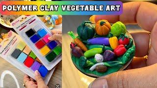 polymer clay art/ Mini vegetables with clay /miniature clay art #miniatureclayart #polymerclay