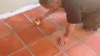 How to Stain Saltillo Tile Floor