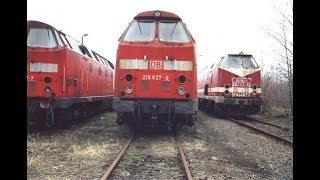 Der Espenhainer Lokfriedhof am 25.03.2002