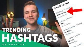 How to grow on Twitter using trending hashtags?