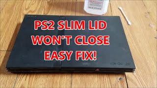 How To Fix A PS2 Slim Lid That Won't Stay Closed - PS2 Slim Lid Fix EASY