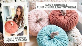 Crochet Pumpkin Pillow Tutorial