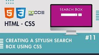 Creating a Stylish Search Box Using CSS | Search Box in HTML CSS | Search Bar CSS Animation