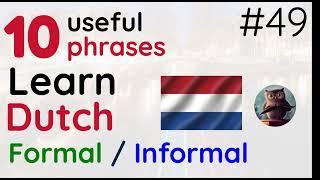 Learn Dutch phrases - 49