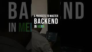 5 Projects to MASTER Backend in MERN | #reactjs #nodejs #webdevelopment #coding