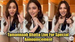Beautiful Tamannaah LIVE For Special Announcement