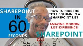 SharePoint: How To Hide The Title Column In A SharePoint List