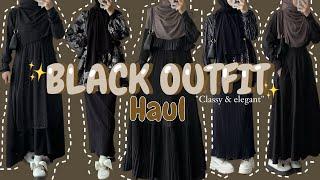 SHOPEE HAUL BLACK OUTFIT 2023 ( blouse, tunik, and dress) ! Bagusss smua buat daily atau kondangan!