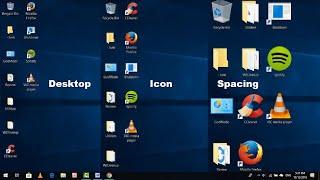 How to Change Desktop Icon Spacing in Windows 10