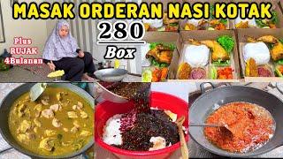 ORDERAN NASI KOTAK 280 PORSI PLUS RUJAK 4 BULANAN#nasibox #nasiboxmurah#rujakserut#niahermanto #umkm