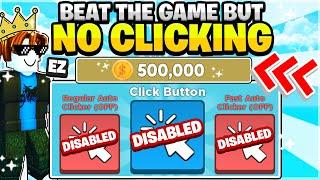 Using 500,000 TOKENS To Beat ROBLOX CLICKER SIMULATOR Without CLICKING