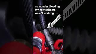 Brake caliper bleeding problem #vw