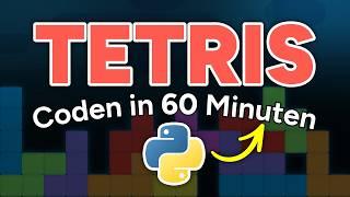 Ich programmiere TETRIS mit 60 Zeilen Code! (Pygame Tutorial Deutsch)