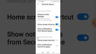 How to restore second space shortcut key