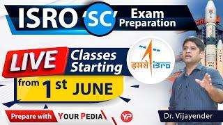 Live classes for ISRO exam preparation starting 1 June | Mechanical, Electronics, Computer Science