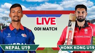 Nepal U19 vs Hong Kong U19 Nep U19 Vs Hk u19 Live score Hindi English Commentary