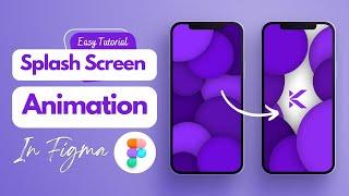 Splash screen animation in figma | easy tutorial | design | animation #shorts #figma #viral #video