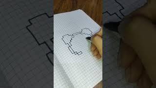 try pixel art if u beginners artist #shorts #art #satisfying  #tiktok