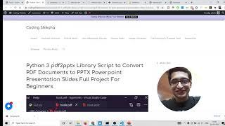 Python 3 pdf2pptx Library Script to Convert PDF Documents to PPTX Powerpoint Presentation Slides