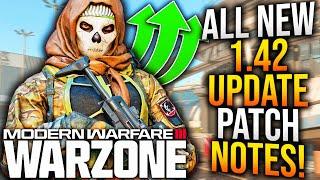 WARZONE: Surprise 1.42 UPDATE PATCH NOTES! New WEAPON CHANGES, GAMEPLAY UPDATES, & More!