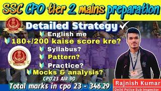 CPO Tier 2 Mains Preparation |Exam Pattern Topic Wise Analysis |#cpo2024 #ssccpo #cpomains #cpo