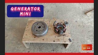 membuat generator mini dari magnet sepeda motor