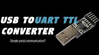 1-Minute Intro: USB 2.0 to TTL UART Converter Module RS232 CP2102