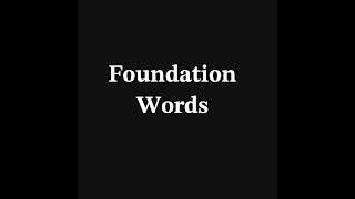 Foundation Words Live Stream