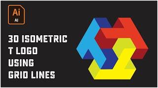 3d Isometric Logo Design Illustrator | Isometric Grid | Isometric Illustrator