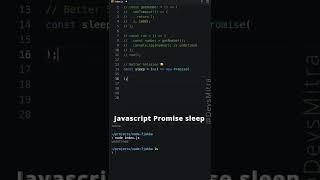 Javascript Promise Sleep - Why It's Very Important for Developers