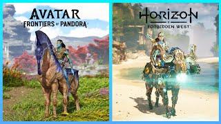 Avatar: Frontier of Pandora vs Horizon Forbidden West - Details Comparison!