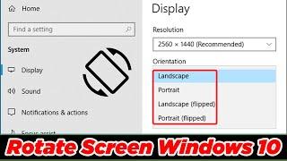 [GUIDE] How to Rotate Screen Windows 10 Easily | TechinPost