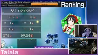 talala chika choke again liveplay // 1x100 1xMiss 99.34%