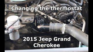 Changing the thermostat in a 2015 Jeep Grand Cherokee (P0128)