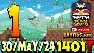 Angry Birds Friends Level 1 Tournament 1401 Highscore POWER-UP walkthrough