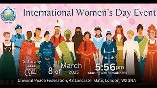 International Women's Day Event and Ramadan Iftar at UPF - UK