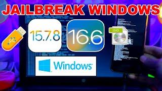 NEW Jailbreak iOS 16.6/15.7.8 Windows (iSO Method) | Palen1x PaleRa1n-C Jailbreak iOS 16 Window