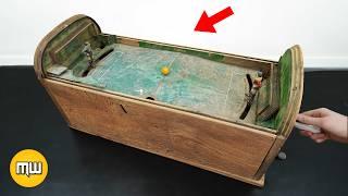 Restoration old Football arcade machine from 1920s