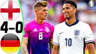 England vs Germany 4-0 - All Goals and Highlights - EURO 2024