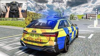 Police Chase Pudsey 2.0 - Assetto Corsa (Steering Wheel + Shifter) Gameplay