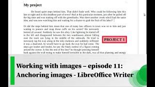 Working with images – episode 11: Anchoring images - LibreOffice Writer