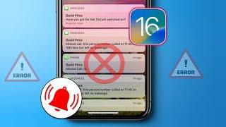 Fix Notifications not Working/Showing up on iPhone iOS 16 | iPhone Notification Issue